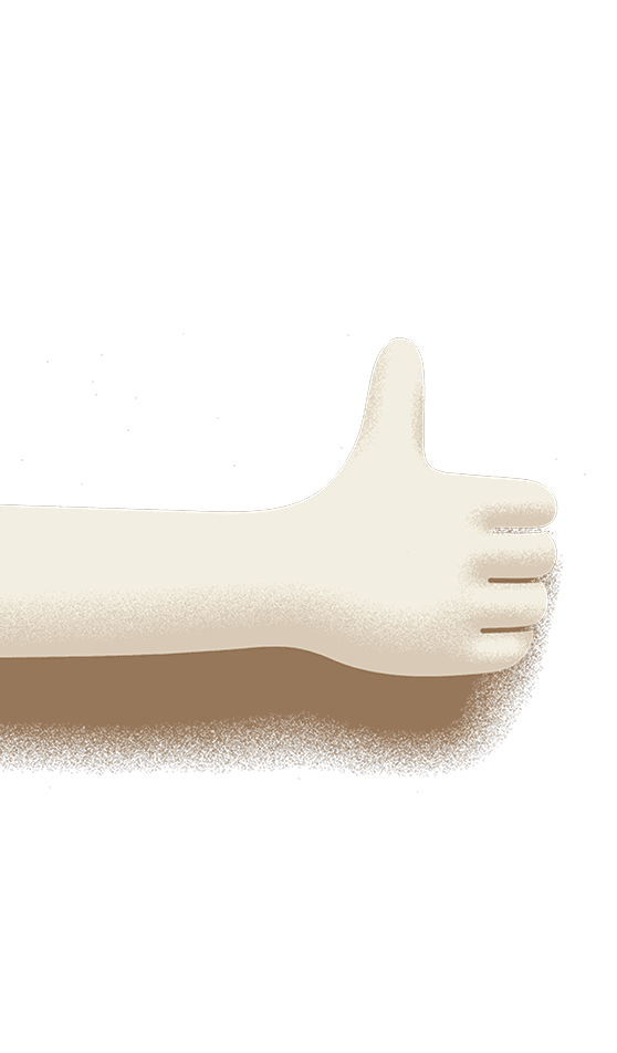 Hand thumb up