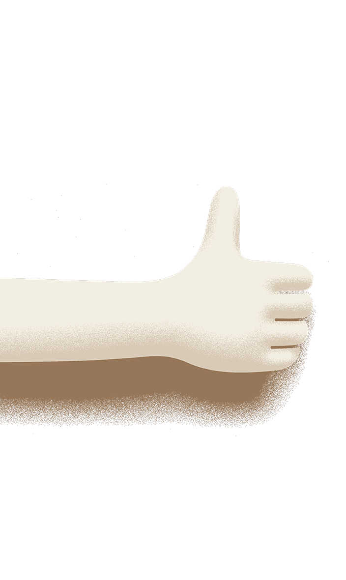 Hand thumb up